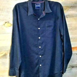 Tommy Bahama L/S Linen Shirt, Blue XXL